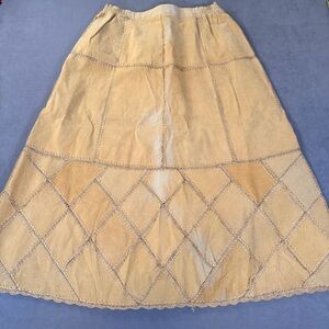 Vintage 1990’s/Y2K- S.M.H. Women’s A-Line Full Length Leather Skirt Size 20- NWT